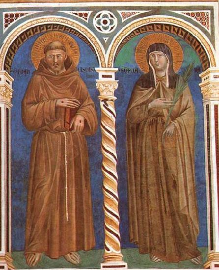 Saint Francis and Saint Clare, GIOTTO di Bondone